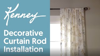 Kenney: Decorative Curtain Rod Installation