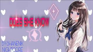 Does she know nightcore | by Kiana Valenciano