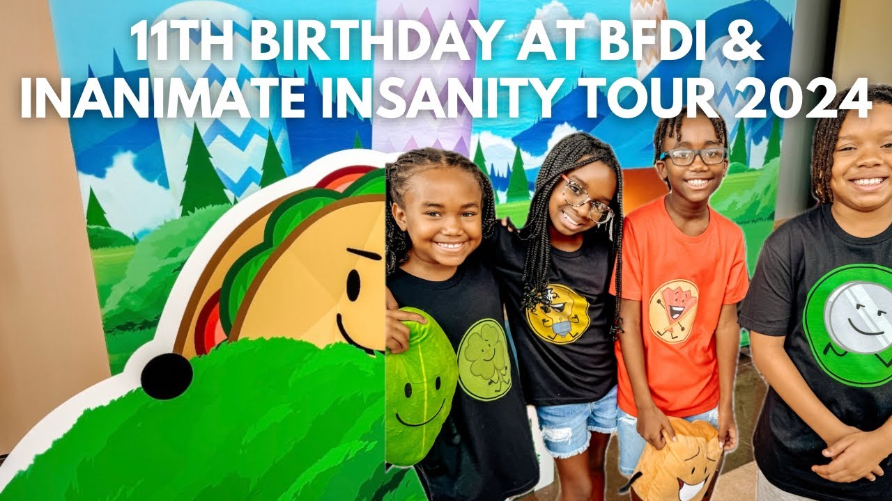 Aiden's 11th Birthday at BFDI & Inanimate Insanity Tour 2024 | Ft ...