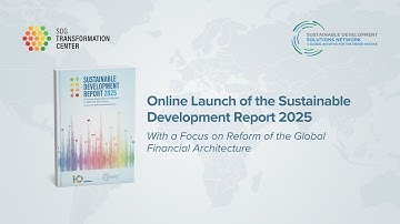 Online Launch of the Sustainable Development Report 2025