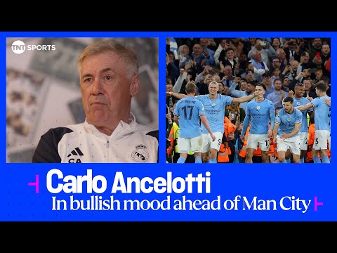 EXCLUSIVE: Carlo Ancelotti expects tough battle against Man City in the Champions League 🏆