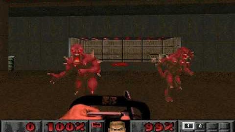PSX DOOM Custom Level: Practice Map: Phobos Control