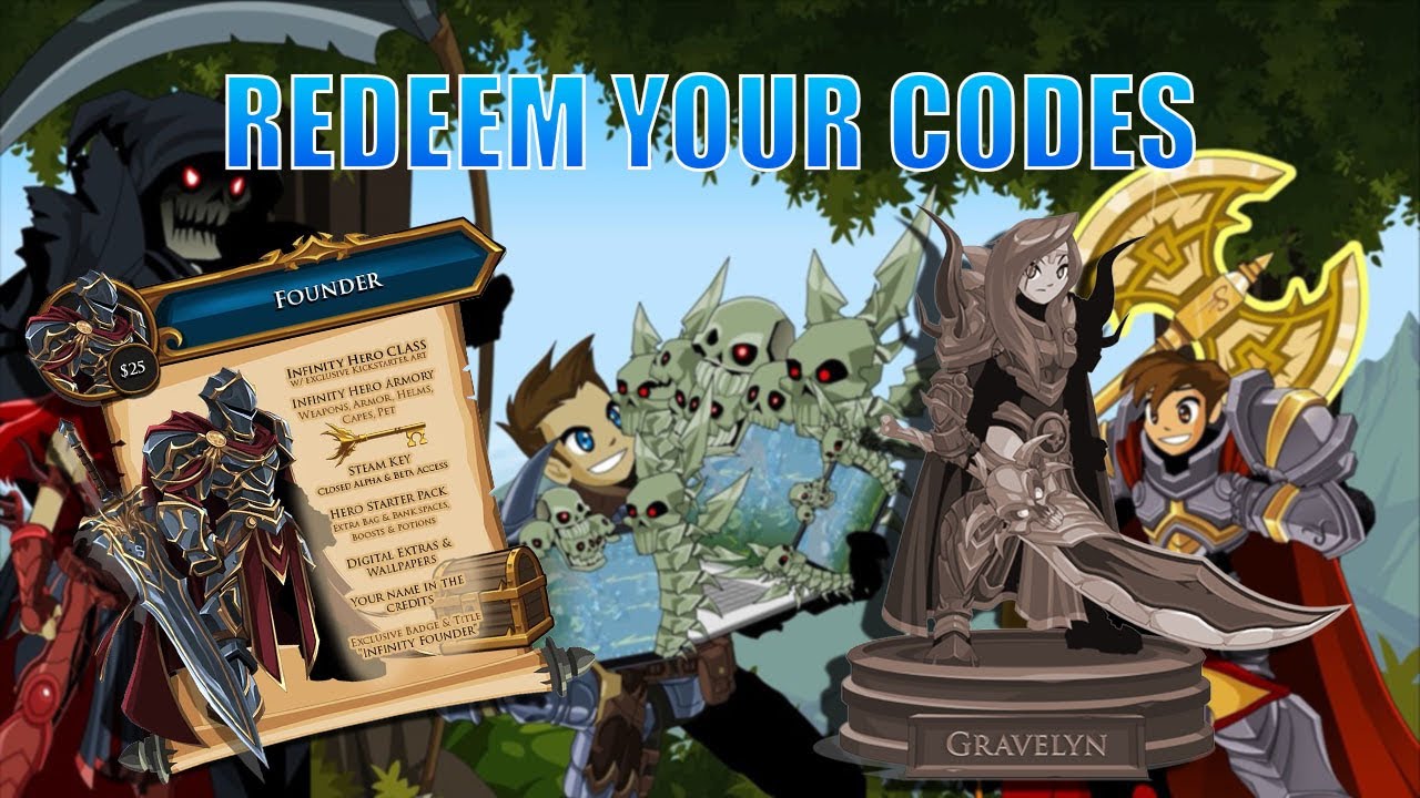 AQWorlds Infinity - How To Get your Kickstarter Rewards(Redeem Code ...