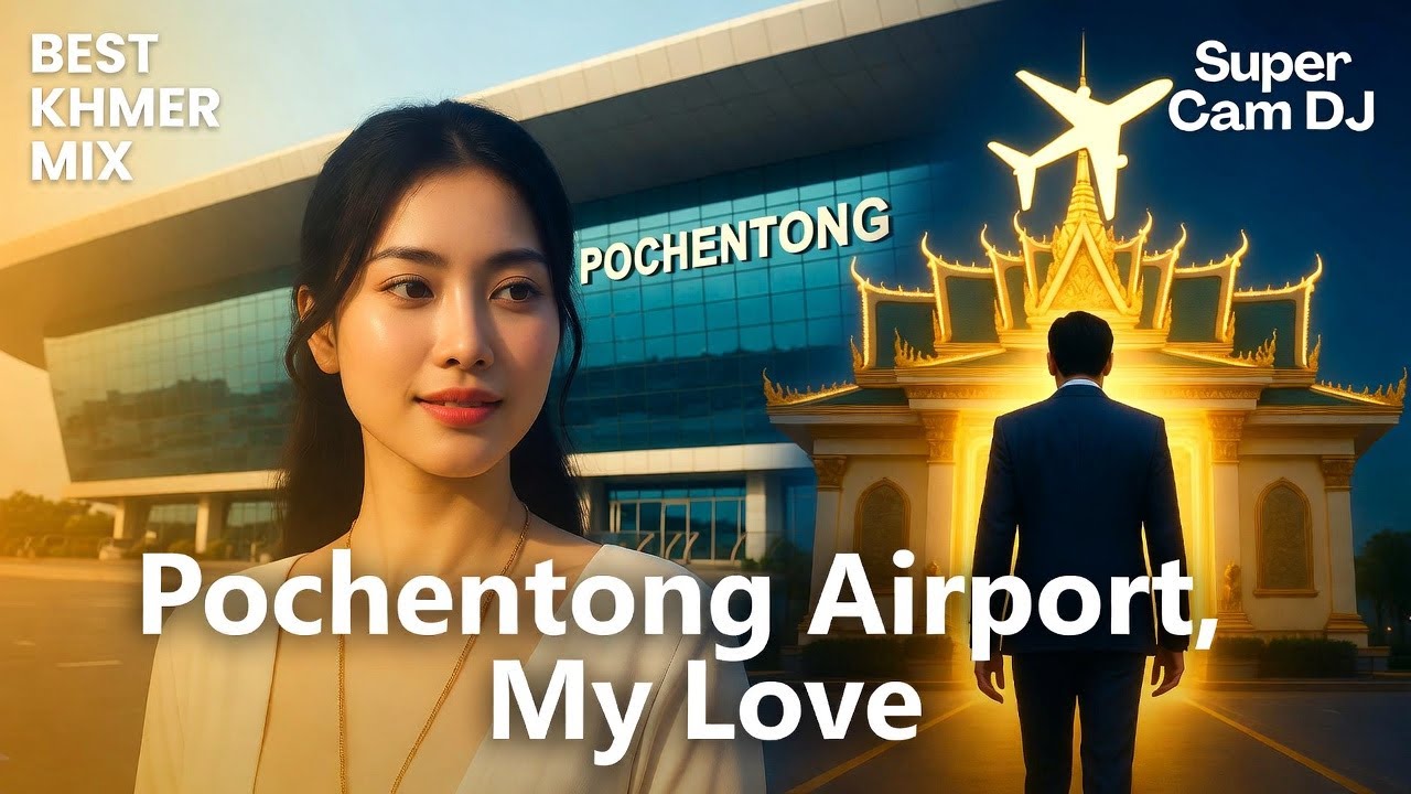 BEST CAMBODIAN MUSIC - Oh Pochentong Airport, My Love (English Song Cover)