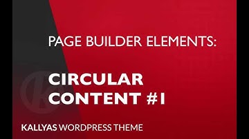 Circular content #1 (Page Builder Element in Kallyas WordPress theme v4.0 )