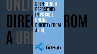 How to Open Github Repository In VS Code Online Directly From A URL