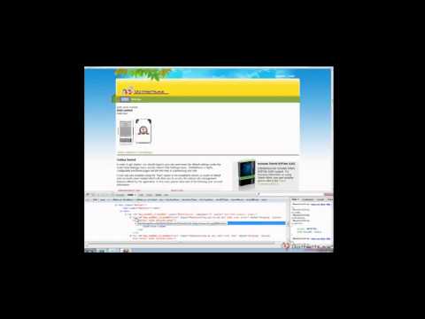 Firefox and Firebug to find HTML and CSS in 7.wmv