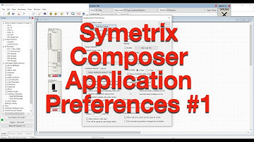 Symetrix Composer Application Preferences #1