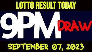 Lotto Result Today 9pm draw September 07, 2023 3d Lotto 2d Lotto