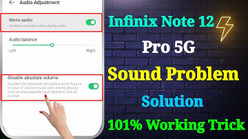Infinix Note 12 Pro 5G Sound Problem | How to Increase Sound in Infinix Note 12 Pro 5G