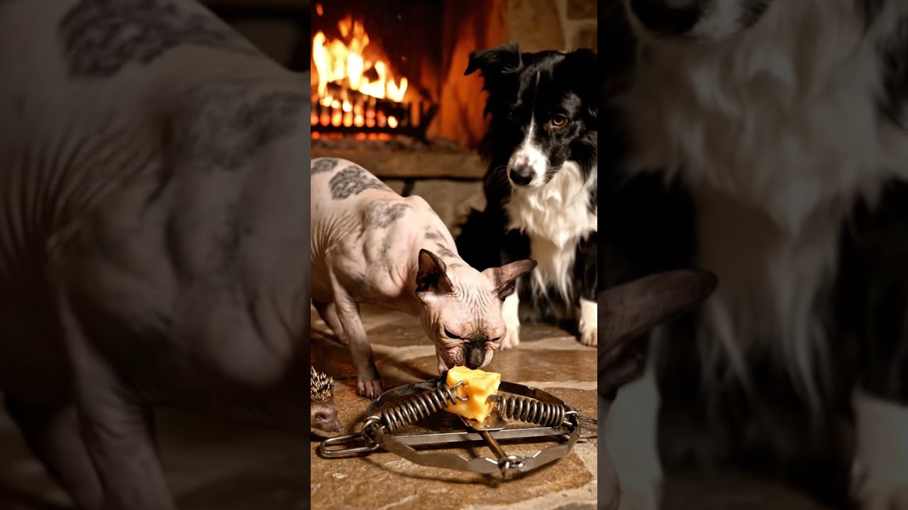 Sphynx Cat vs Trap | Nerve and Curiosity 🐾🧀 