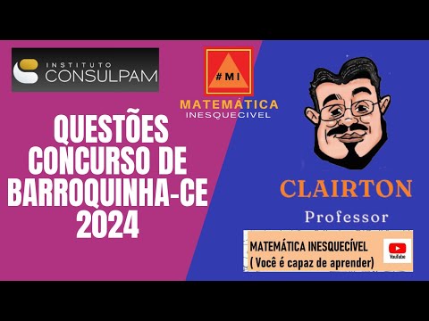 QUESTÕES CONSULPAM - CONCURSO BARROQUINHA