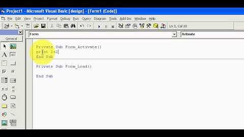 how to use / create forms in vb6