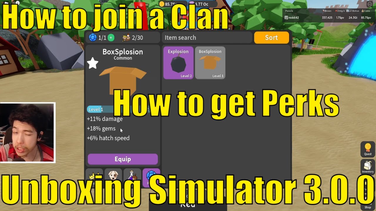 Fastupload.io on X: BEST 4X EXP LEVELING GUIDE AND 2 CODES IN UNBOXING  SIMULATOR! Roblox Link:   #bestwaytolevelpetunboxingsimulator #codesforunboxingsimulator #DefildPlays  #Roblox #robloxsimulator #robloxunboxingsimulator