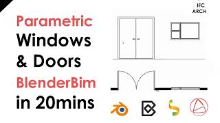 BlenderBim - Parametric Doors & Windows