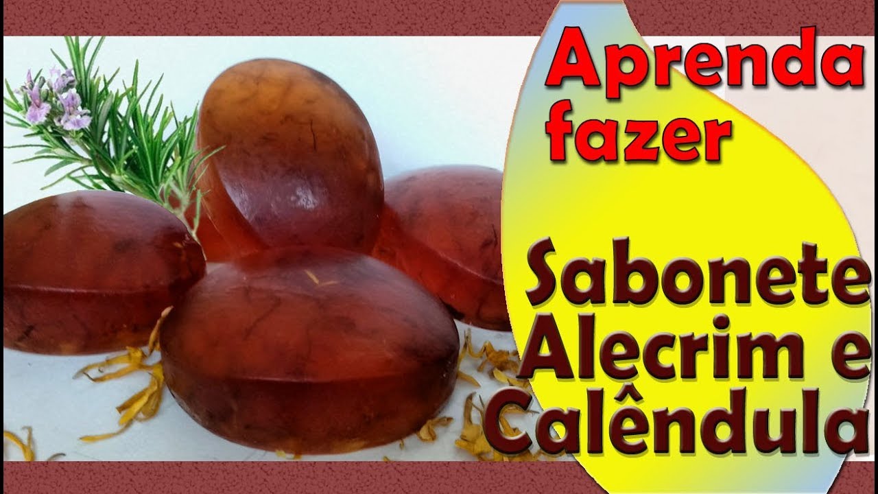 Como Fazer Sabonete de Alecrim com Calêndula