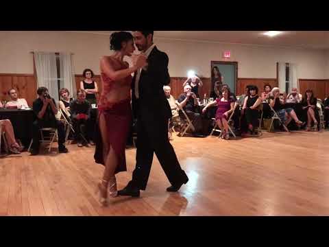 Carolina Jaurena and Martin Almiron dancing in New Jersey