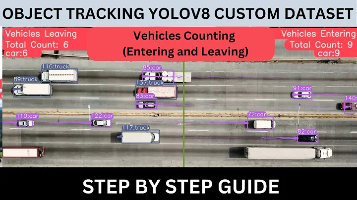 Real Time Object Tracking using YOLOv8 on Custom Dataset: Vehicles Counting (Entering and Leaving)