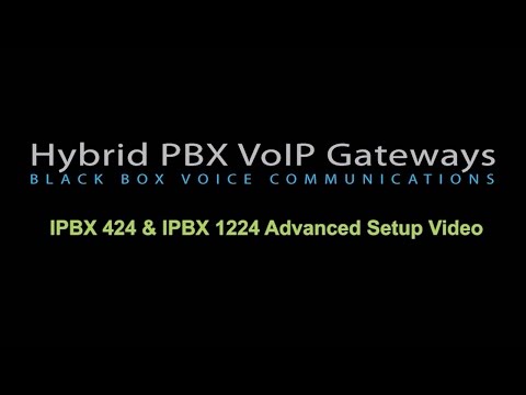 Hybrid PBX VoIP Gateway Advanced Setup