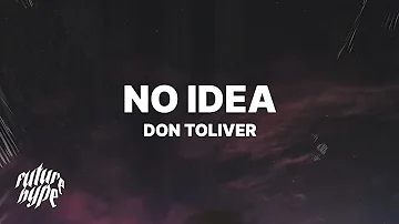 Don Toliver - No Idea (Lyrics)