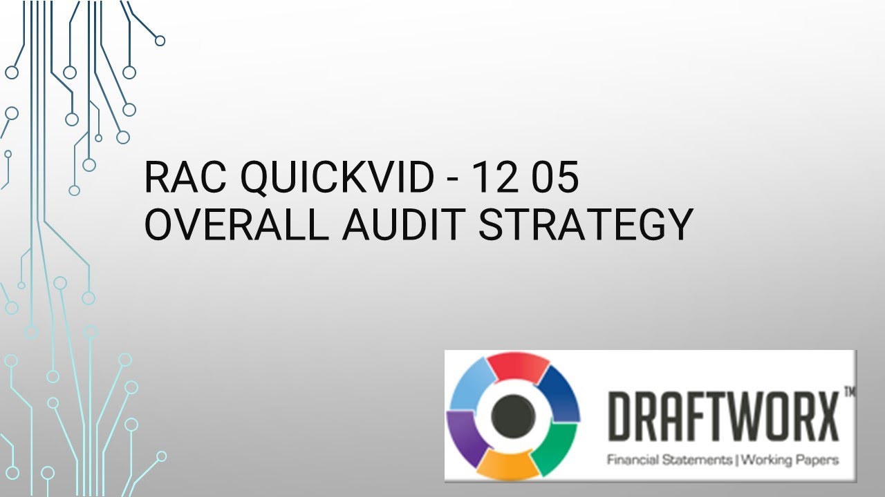 RAC Quickvid - 12 05 Overall Audit Strategy