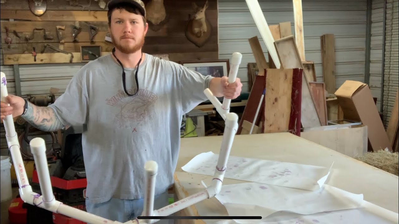 Building a chicken drying rack - YouTube