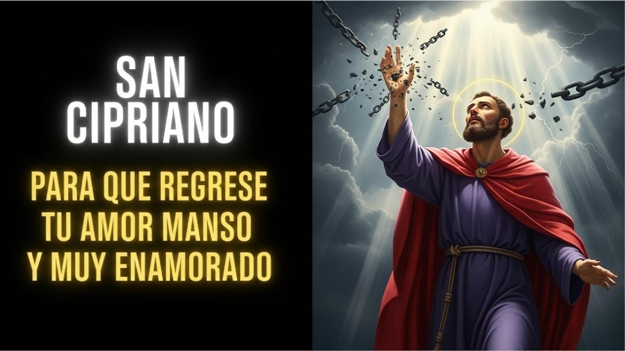 San Cipriano oración para que regrese tu amor manso y muy enamorado ...