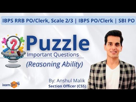 Puzzle (Important Questions) | IBPS RRB PO/Clerk, Scale 2/3, IBPS PO/Clerk, SBI PO