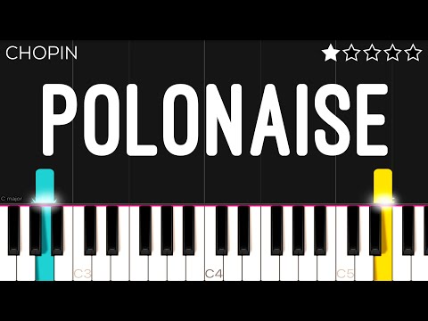 Chopin - Polonaise (Opus 53) | EASY Piano Tutorial