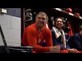 Joel Ward Reads the Starting Lineup