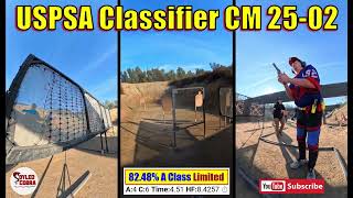 USPSA Classifier CM 25-02 "Look a Me, I'm the Captain Now" - 83% A Class Limited