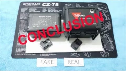 Trijicon real vs fake conclusion