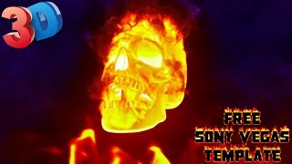 Sony Vegas Intro Template - Skull Logo reveal