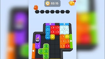 Hexa block jam level 78 Walkthrough Solution Gameplay 
