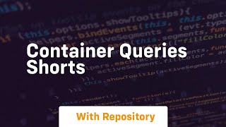 Container queries shorts