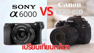เปรียบเทียบกล้อง Sony A6000 VS Canon 80D Mr Gabpa