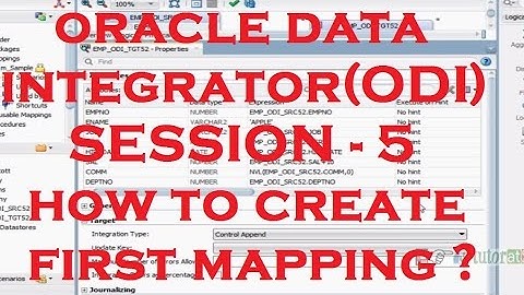 How to Create First Mapping in ODI - ODI - Oracle Data Integrator Tutorial - Session - 5