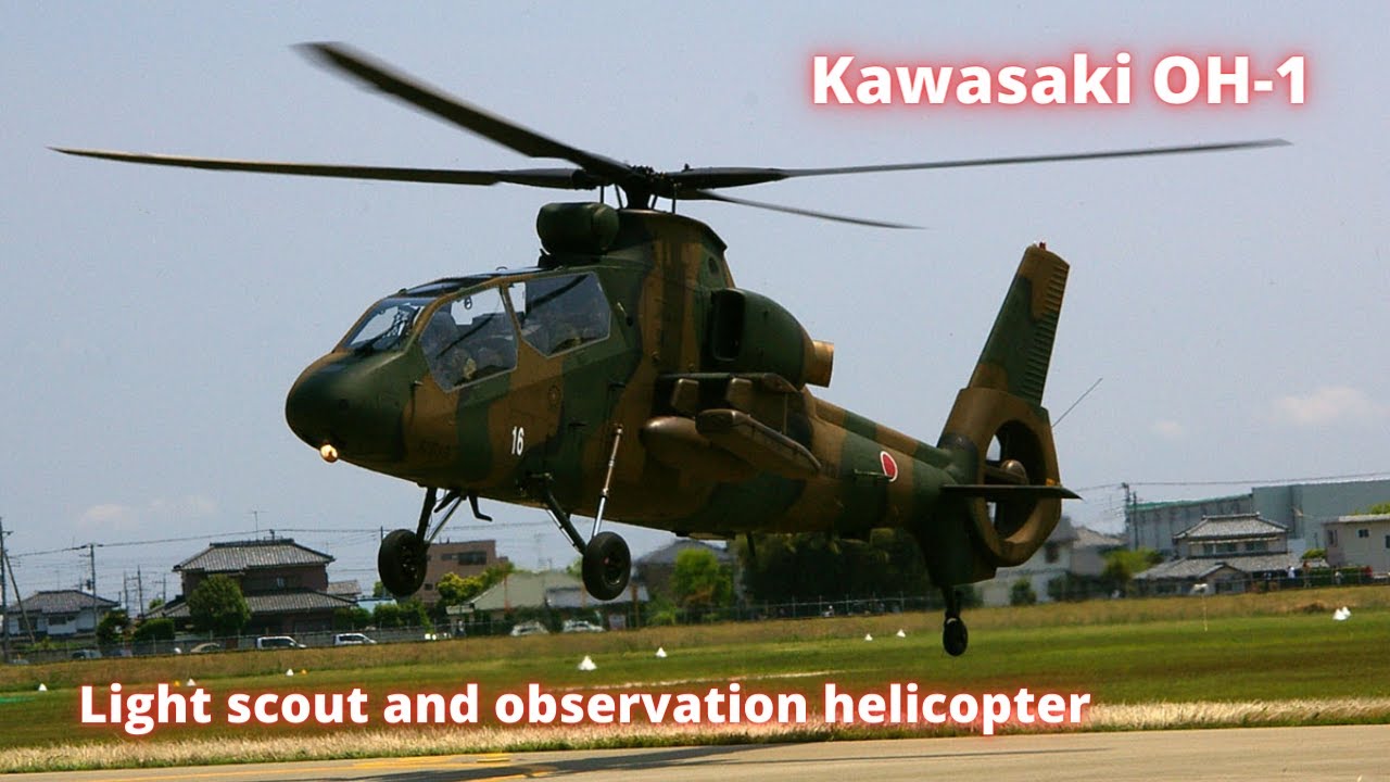 Kawasaki OH-1 Light scout and observation helicopter - YouTube