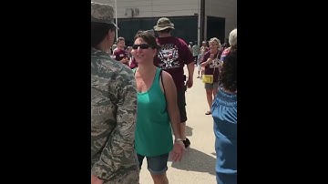 Thumbnail of Brother Surprises Sister at Air Force Basic Training Graduation