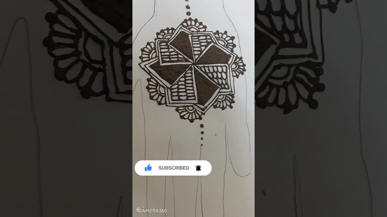 Beautiful Mandala Mehndi Design ✨ Simple, clean & elegant art 🌸