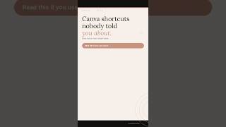 Canva Shortcuts Nobody Told You 😳