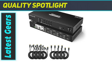 TESmart 4 Computers 2 Monitors HDMI KVM Switch: The Ultimate Workspace Solution!