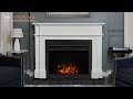 Real flame harlan grand electric fireplace white  8060ew