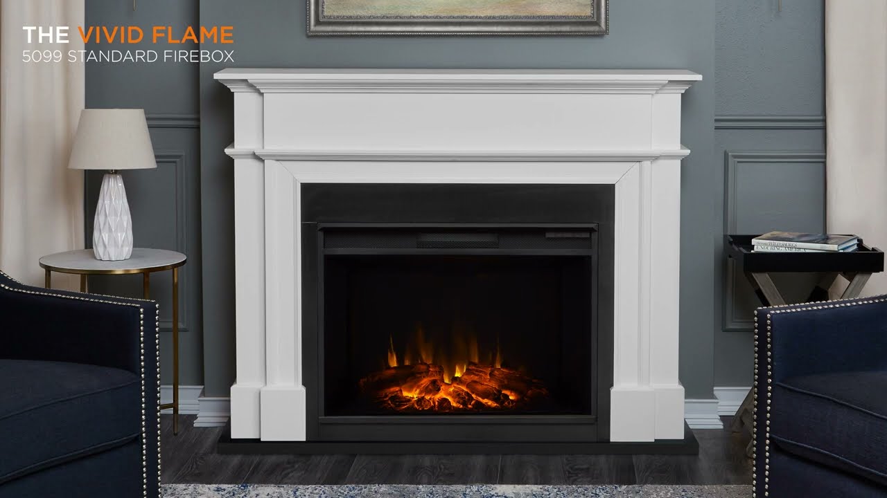 Fireplaces :: Electric Fireplaces :: Real Flame Harlan Grand Electric  Fireplace White - 8060E-W
