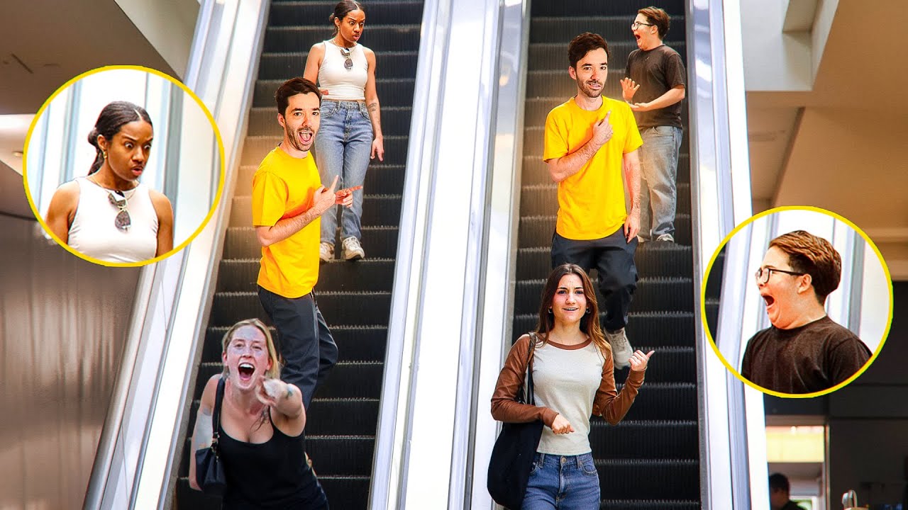 ¡La broma más divertida de viajar en el tiempo en la escalera mecánica! Lo mejor de 2024