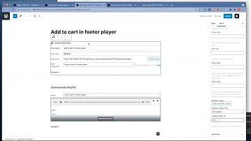 ZoomSounds WordPress Audio Player - Add to cart button in sticky player