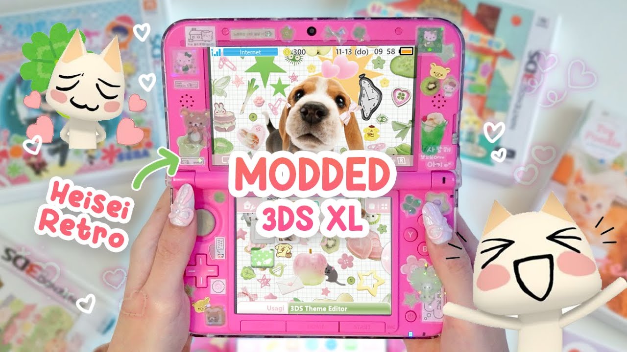 Создаём модифицированную 3DS XL в стиле ретро Heisei 🍀 Самодельная Nintendo 3ds в 2025 году🍥🍏