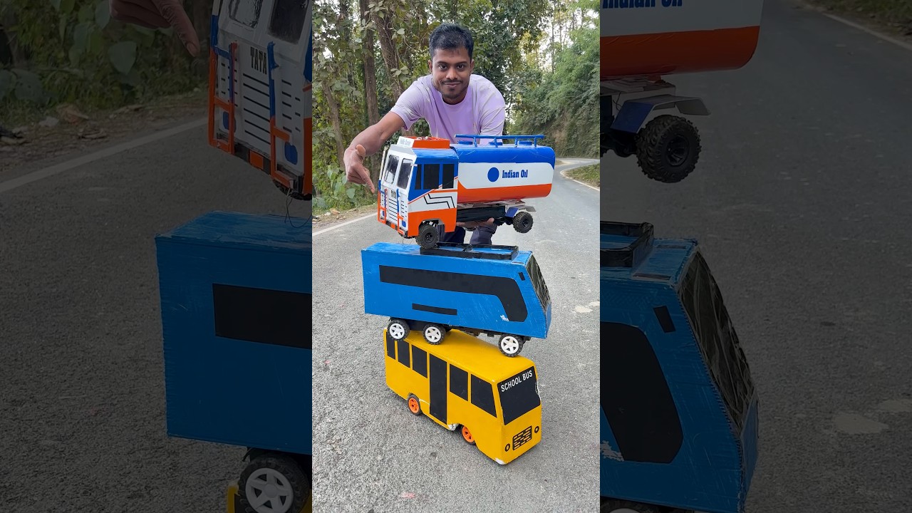 Blue bus ke sat Rc Oil Tanker  |