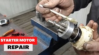 Starter motor full rebuild BOSCH Nissan Renault Opel