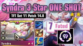 Syndra 3 Star ⭐️⭐️⭐️ 7 Fated So Many Butterflies | TFT Set 11 | Patch 14.8 Ranked |